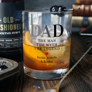 Vater Mann Mythos Legende Whiskyglas