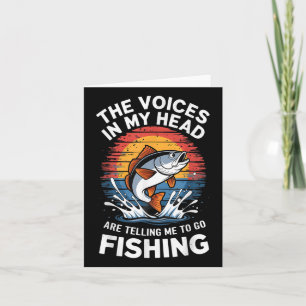 Vater Männer Coole Fischernte Fischfang Fischfang Karte