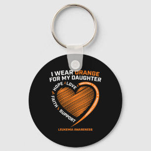 Vater Männer ich tragen Orange für meine Tochter L Schlüsselanhänger