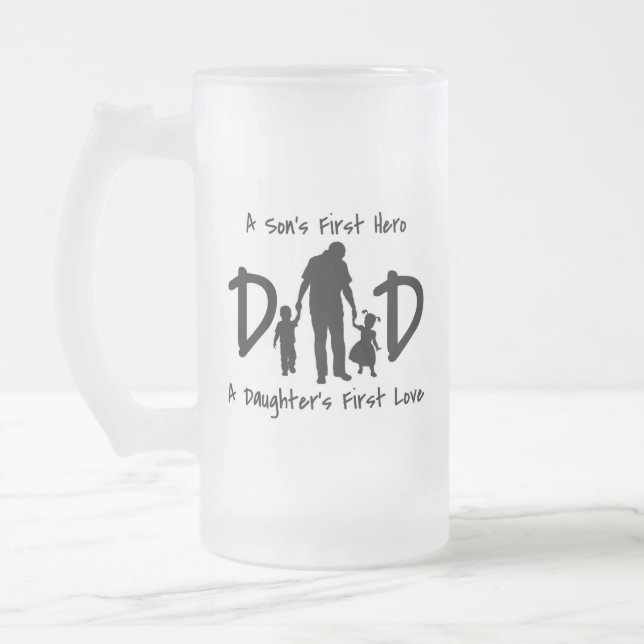 Vater Mattierte Tasse (Links)