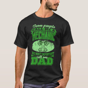 Vater Mechanischer Vater von Kraftfahrzeugen T-Shirt