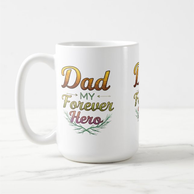 Vater, Meine erste Helden Classic 45 oz Tasse (Links)