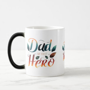 Vater, Meine erste Helden Morphing Tasse (11 oz)