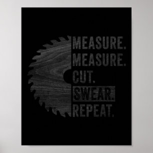 Vater messen Schweiß Handyman-Federn Poster