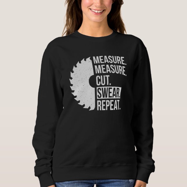 Vater Messung Süße Handyman Vater Tag Sweatshirt (Vorderseite)