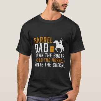 Vater mit Barrel hält den Vater eines Barrel R. T-Shirt