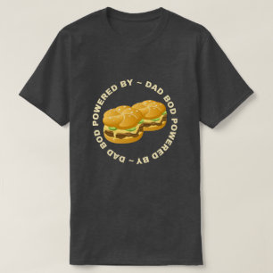 Vater mit Burger T-Shirt