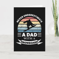 Vater mit einem Snowboard Funny Gift Vathday
