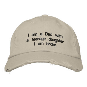 VATER MIT EINER "DAUGHER" BASEBALL-GAP ODER HUT