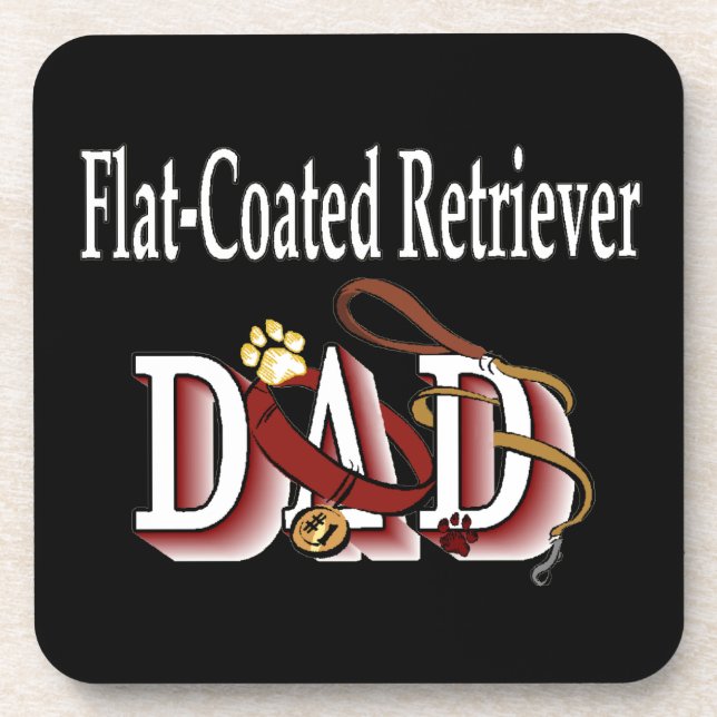 Vater mit Flachbildschirm Getränkeuntersetzer (Vorderseite)