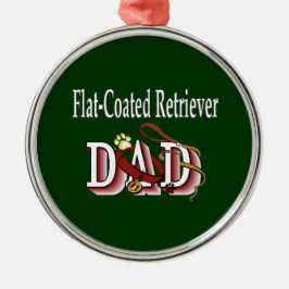 Vater mit Flachbildschirm Ornament Aus Metall