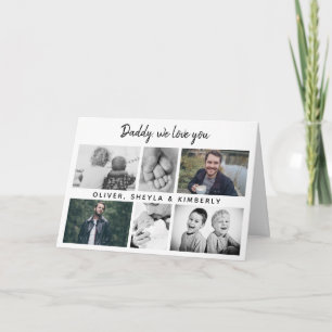 Vater mit Kindern und Familie Papa 6 Foto Karte