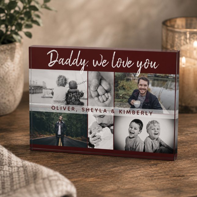Vater mit Kindern und Vater Collage Fotoblock (Von Creator hochgeladen)