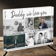 Vater mit Kindern und Vater Collage