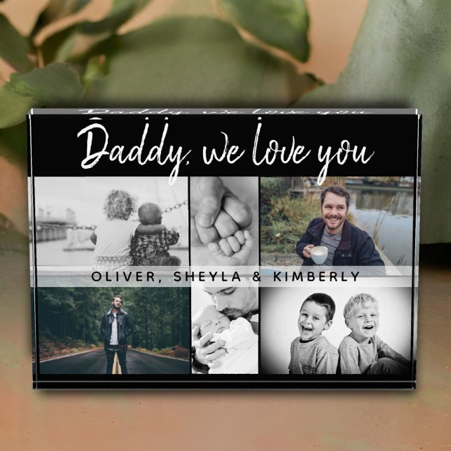 Vater mit Kindern und Vater Collage Fotoblock (Von Creator hochgeladen)