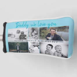 Vater mit Kindern und Vater Collage Golf Headcover