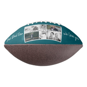 Vater mit Kindern und Vater FotoCollage Football