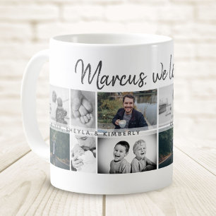 Vater mit Kindern und Vater FotoCollage Kaffeetasse