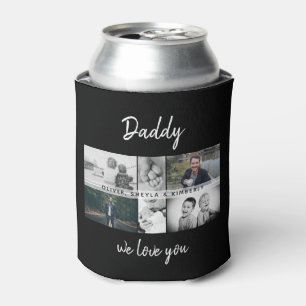 Vater mit Kindern und Vater FotoCollage kann Dosenkühler