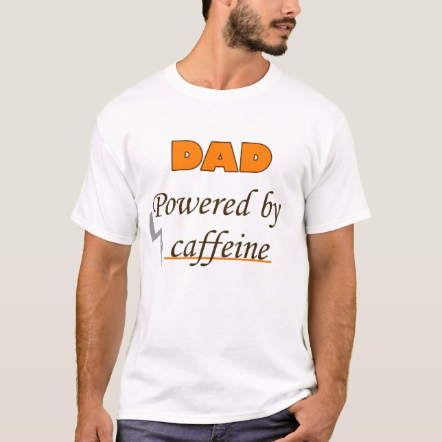 Vater mit Koffein T-Shirt (Vorderseite)