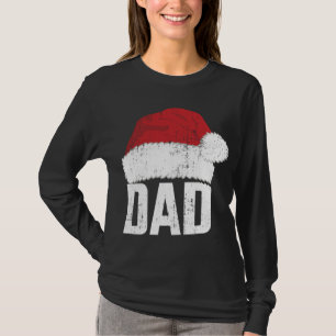Vater mit Santa-Claus, der Familienweihnachtsfeste T-Shirt