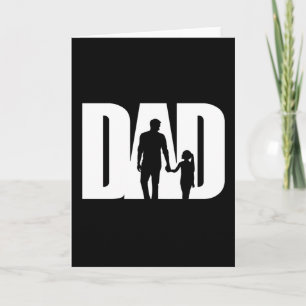 Vater mit Tochter-Shirt Vatertags-T-Shirt Ideen Karte