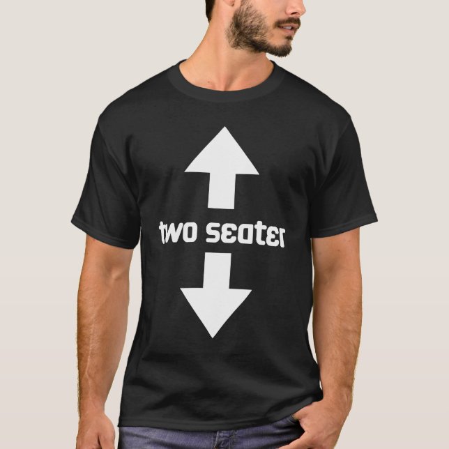 Vater mit zwei Sitzplätzen Joke Meme 3 T-Shirt (Vorderseite)