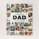 Vater Moderne Foto Väter Tag Schwarz-weiß Puzzle<br><div class="desc">Vater moderne Multi-Foto Väter Tag Schwarz-Weiß Typografie Geschenk Design. Ideal Väter Tag,  Geburtstag,  Weihnachtsgeschenk.</div>