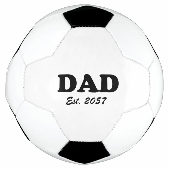 Vater Moderne schwarze Typografie Fußball (Vorderseite)
