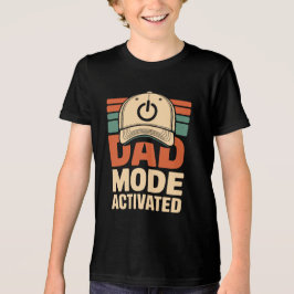 Vater-Modus aktiviert Lustiges Retro-Vater-Shirt Tri-Blend Shirt