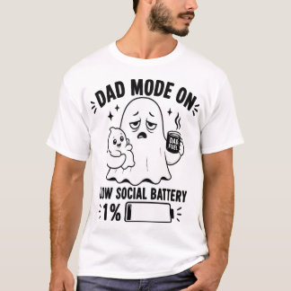 Vater-Modus Ein Ghost-T-Shirt T-Shirt