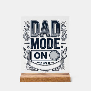 Vater-Modus Ein Vintage-Gravur-Shirt-Design_1 Acrylschild