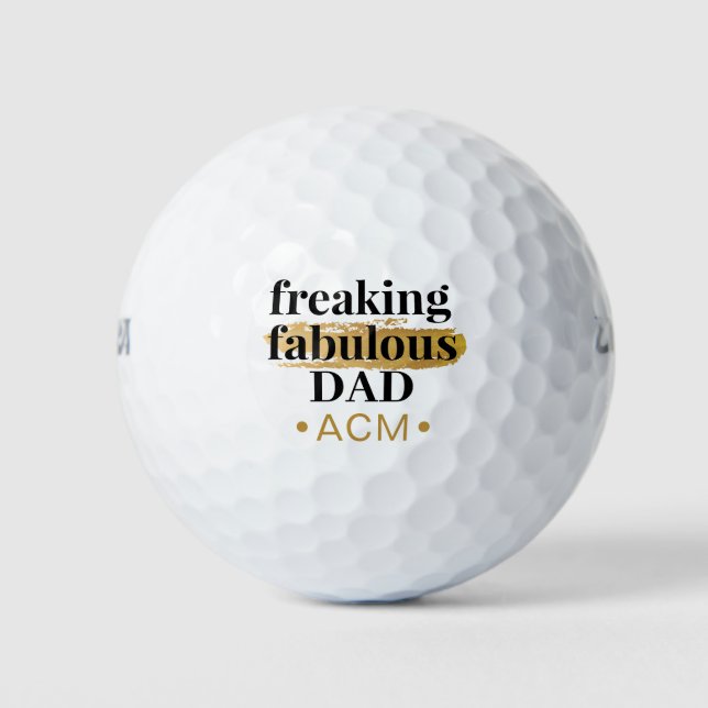 Vater Monogram Golf Balls sind ein unglaubliches F Golfball (Vorderseite)