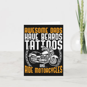 Vater Motorrad-Fathon-Tag Geschenk Sonniges Tattoo Karte