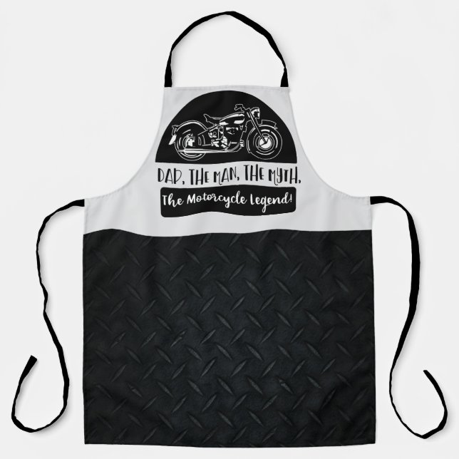 Vater Motorrad Legende Coolen Männertag Schürze (Vorderseite)
