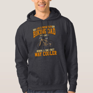 Vater Mountain Biker Vathers Day Gag Hoodie