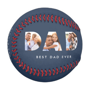 Vater MultiFoto Typografie blau Baseball