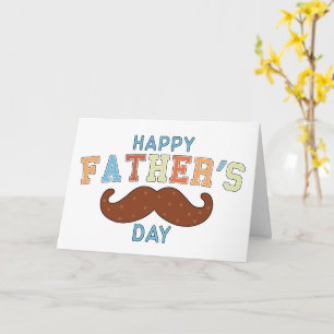 Vater & Mustaches: Ein Vatertag Karte