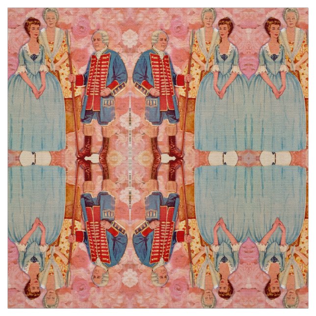 Vater, Mutter und Tochter Stoff (Muster)