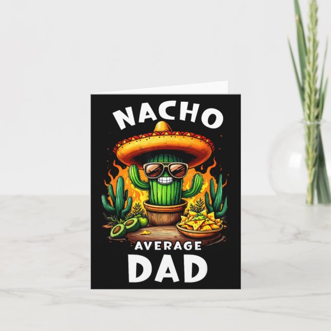 Vater nacho durchschnittlicher fünf de mayo mexika karte (Vorderseite)