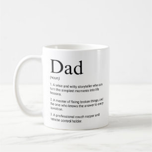 Vater Niedlich Lieblich Funny Definition Kaffeetasse