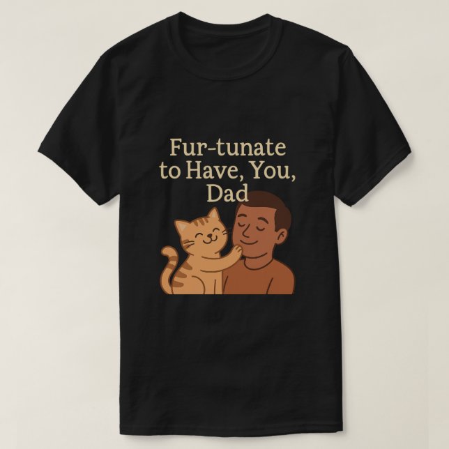 Vater - Niedliches Cat-Geschenk für Dich T-Shirt (Design vorne)