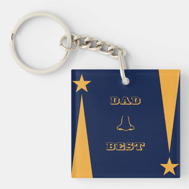 Vater Nose Best pun Schlüsselanhänger (Vorderseite)