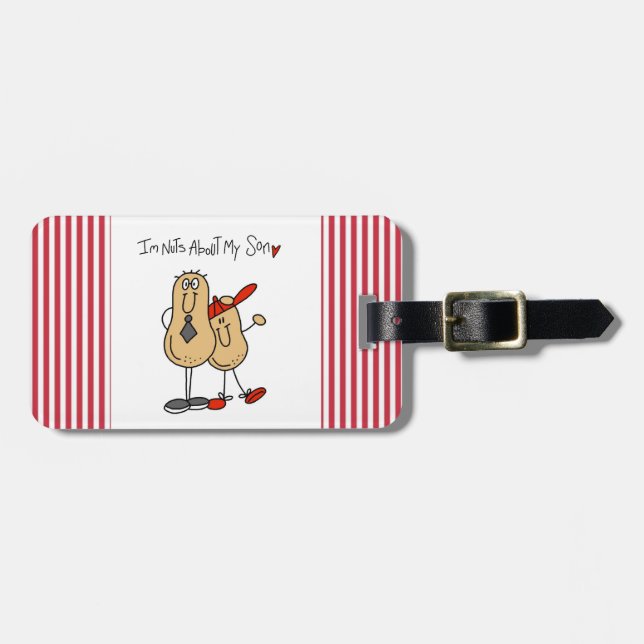 Vater - Nüsse über meine Sohn T - Shirts und Gepäckanhänger (Vorderseite horizontal)