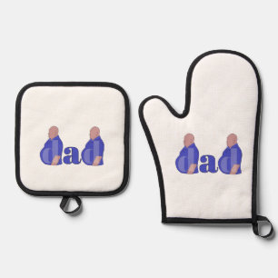 Vater Ofenhandschuh & Topflappen-Set