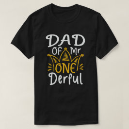 Vater Onederful 1. Geburtstag Party Matching T-Shirt