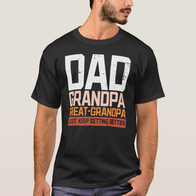 Vater Opa Große Opa Husband Papa Granddaddy T-Shirt (Vorderseite)