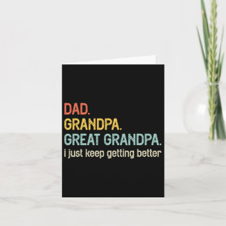 Vater Opa Großvater Ich Behielt einfach schlafen z Karte