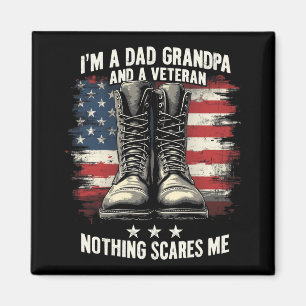 Vater Opa Veteran Patriotischer Vatertag Magnet