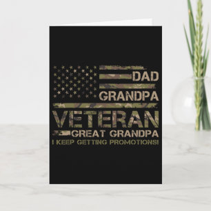 Vater Opa Veteran Urgroßvater Vatertag USA Karte